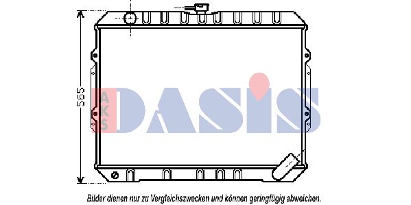 AKS DASIS radiatorius, variklio aušinimas 140086N